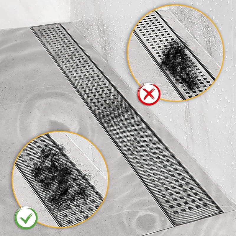 Einweg Duschabfluss Haarfänger 2,8 Zoll Polyester Filter Aufkleber