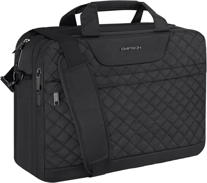 Wasserdichte 17 Zoll Laptoptasche für Herren und Damen, erweiterbar