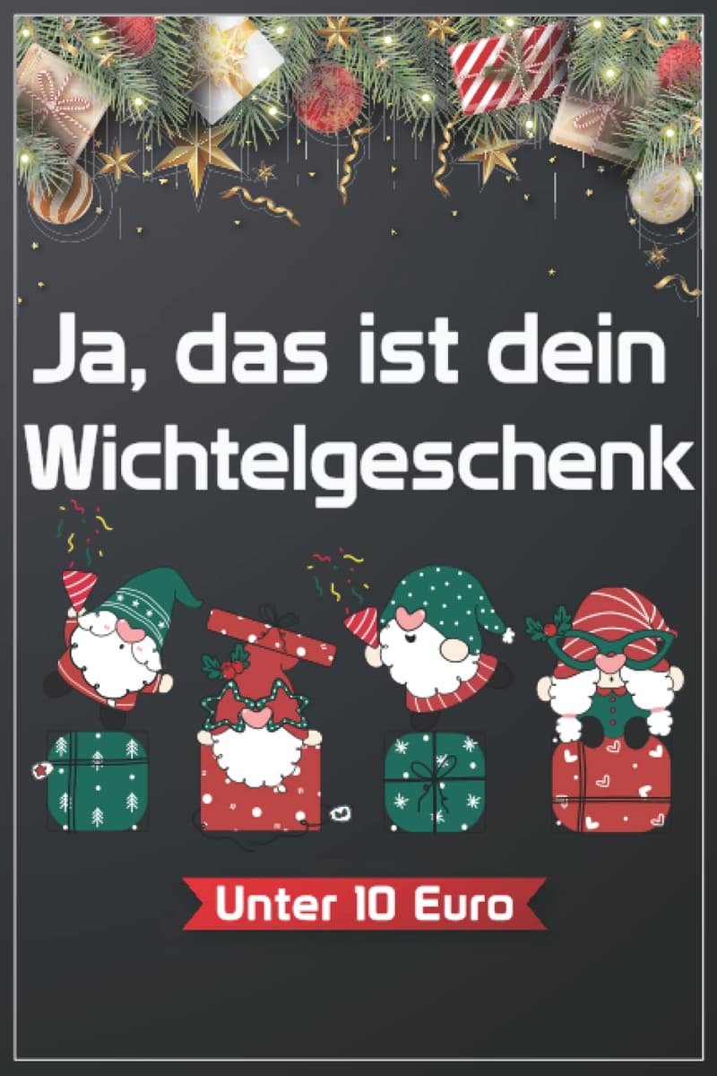 Witziges Notizbuch für Weihnachtswichteln unter 10 Euro