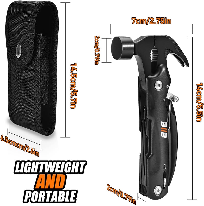 Multitool für Männer – 12-in-1 Multifunktionswerkzeug, Vatertagsgeschenk