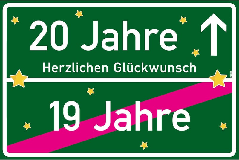Geschenk für Jungen: Dunkelgrünes Ortsschild mit Spruch