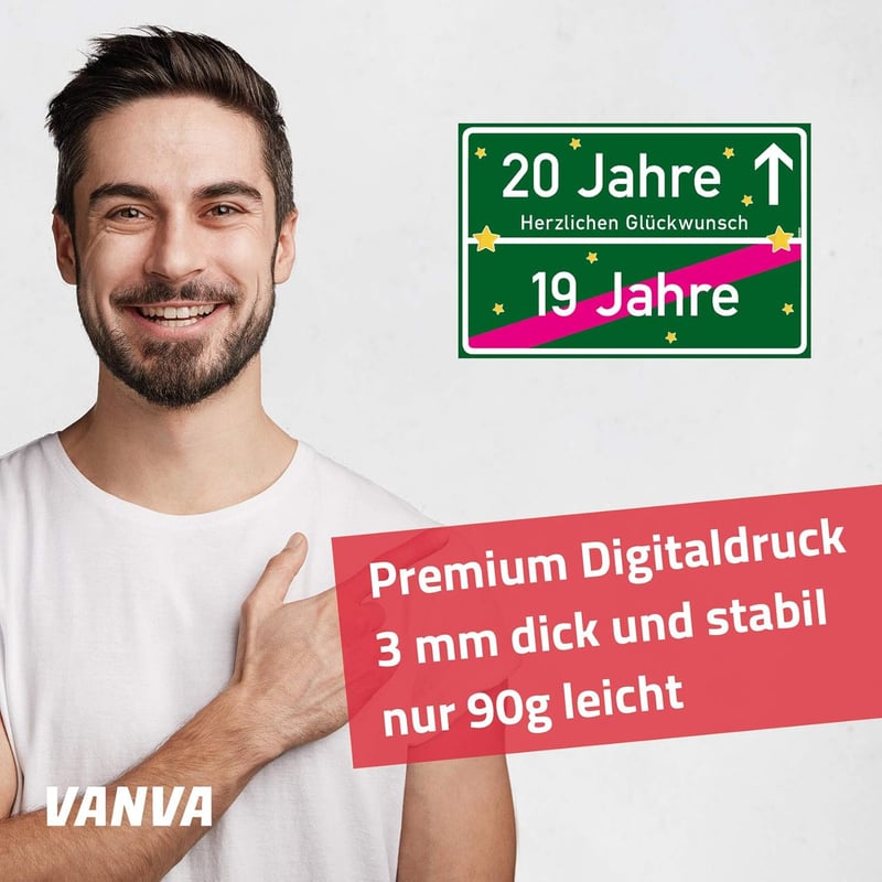 Geschenk für Jungen: Dunkelgrünes Ortsschild mit Spruch