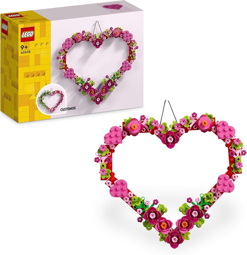 LEGO Herz-Deko 40638 - Modellbausatz für Kinder ab 9 Jahren