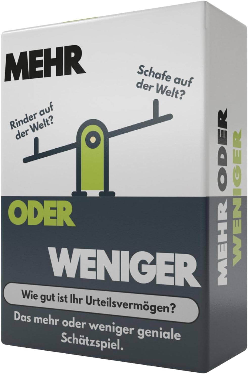 More or Less Kartenspiel für Familien | 2+ Spieler