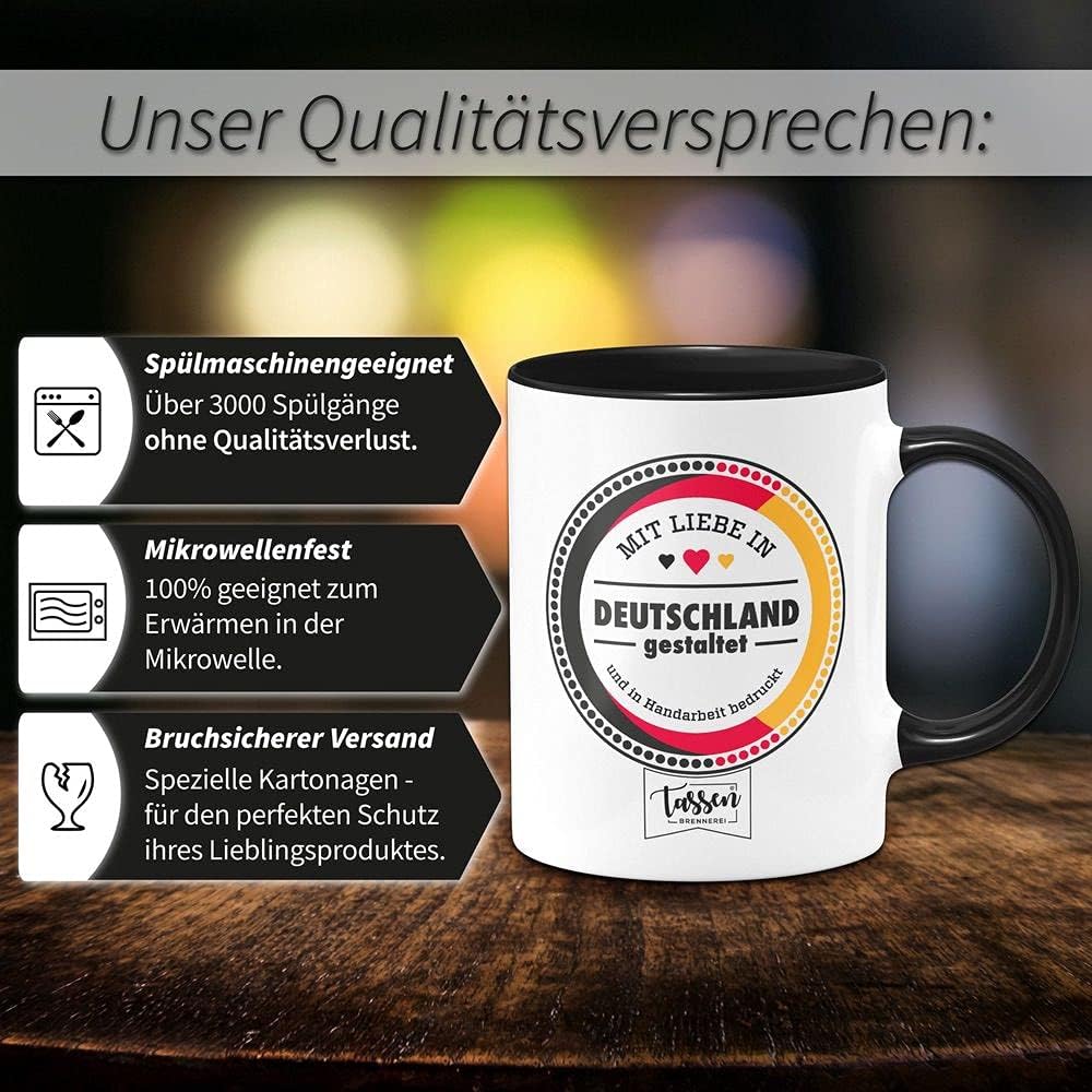 Grinch Weihnachtstasse mit Lichterkette - Handgemachtes Wichtelgeschenk