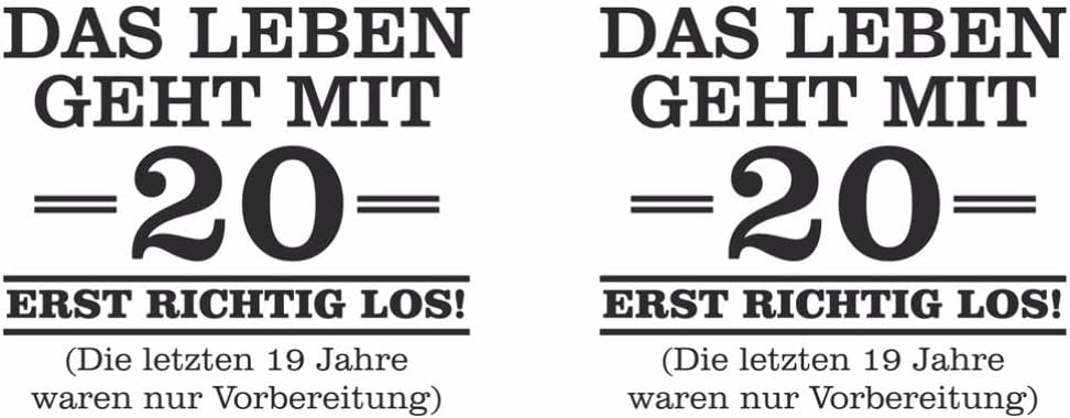 Witzige Tasse zum 20. Geburtstag – Geschenk für Freunde und Familie