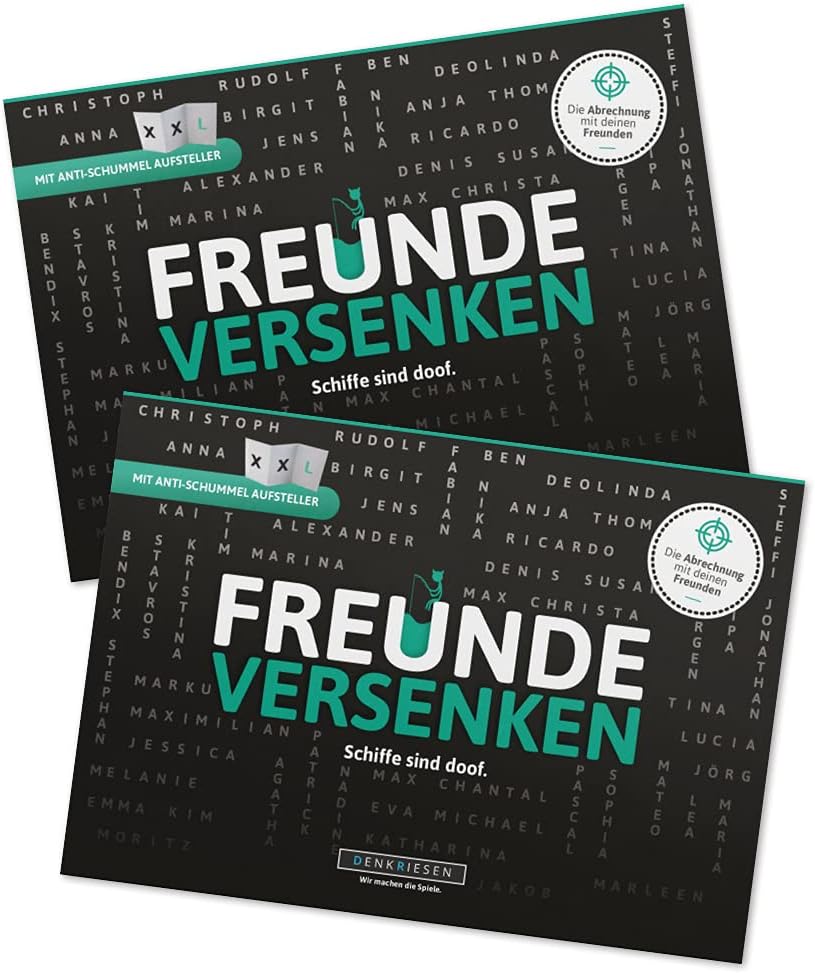 Doppelpack Schiffe versenken – Reisespiel für Freunde