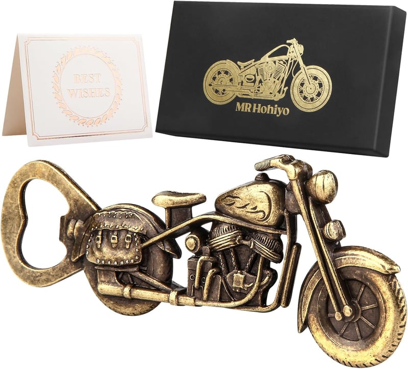 Motorrad Bier Flaschenöffner als Vatertagsgeschenk für Männer