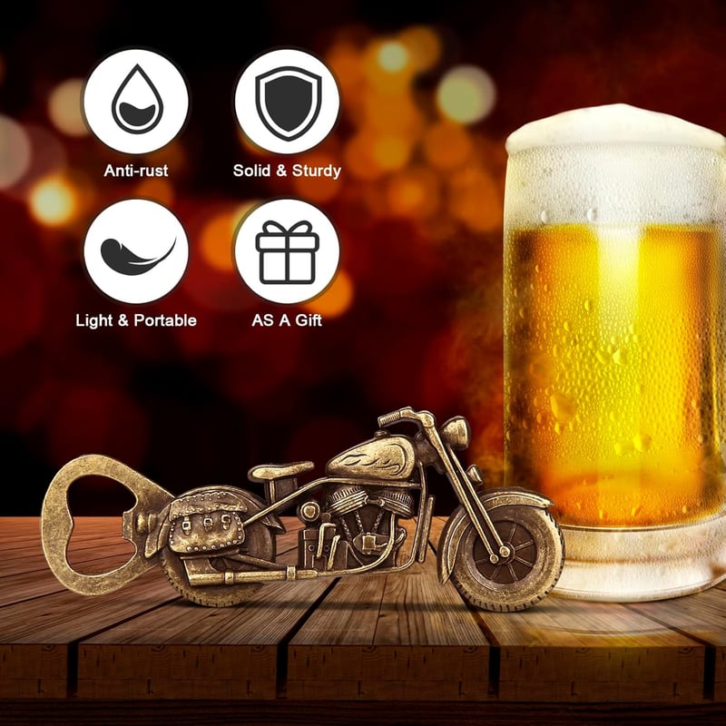 Motorrad Bier Flaschenöffner als Vatertagsgeschenk für Männer
