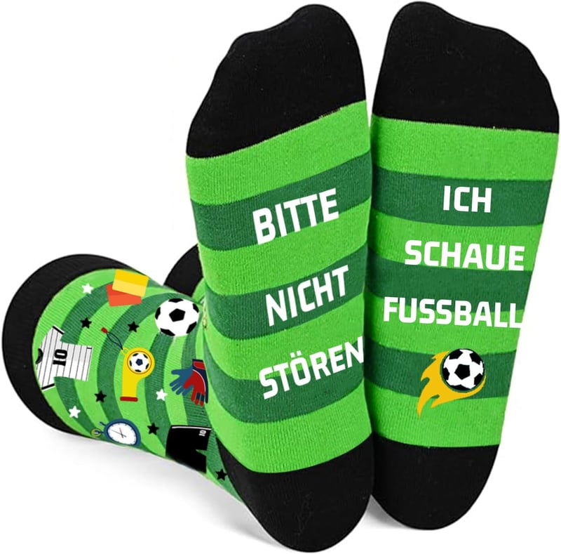 Lustige Fußballsocken für Männer – witziges Geburtstagsgeschenk