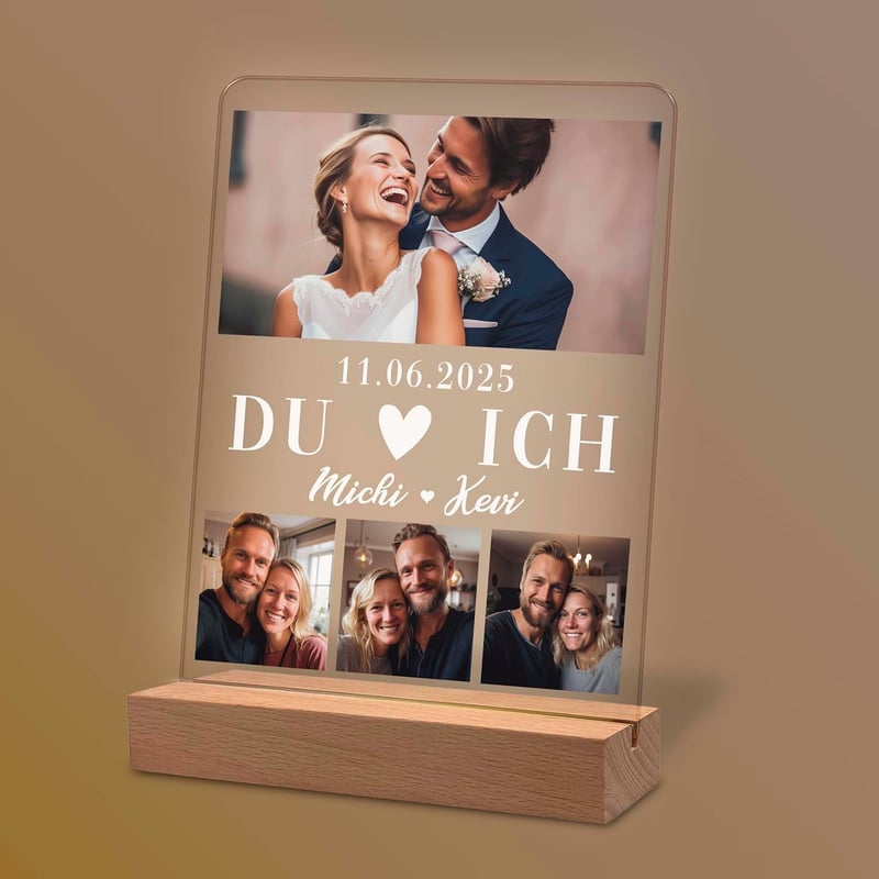 Personalisierte Fotogeschenke aus Acrylglas für Paare