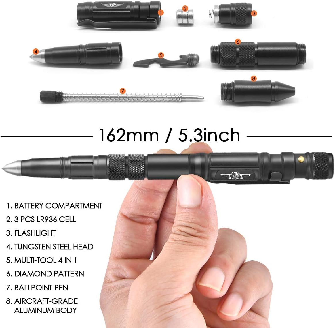 Multitool-Stift mit LED – Geschenk für Männer und Väter