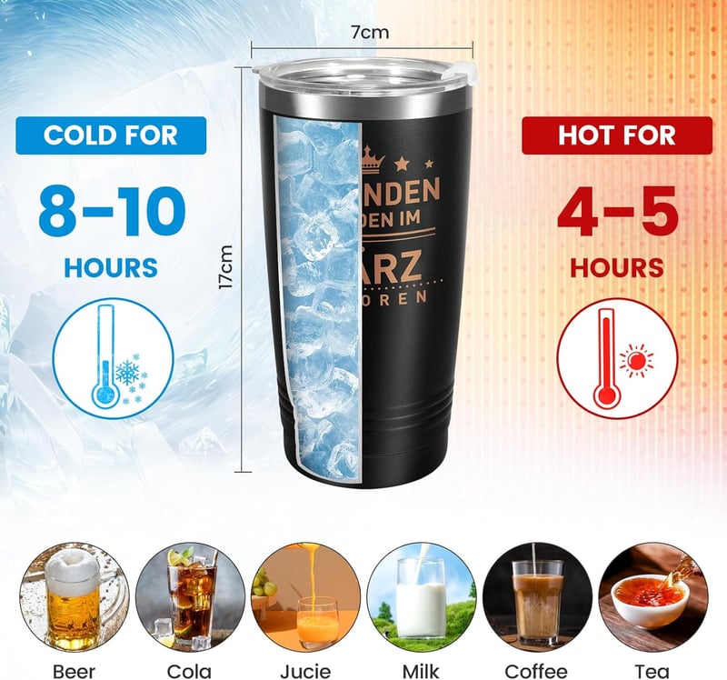 Lustiger 20oz Edelstahl Thermobecher für Männer – Geburtstagsgeschenk