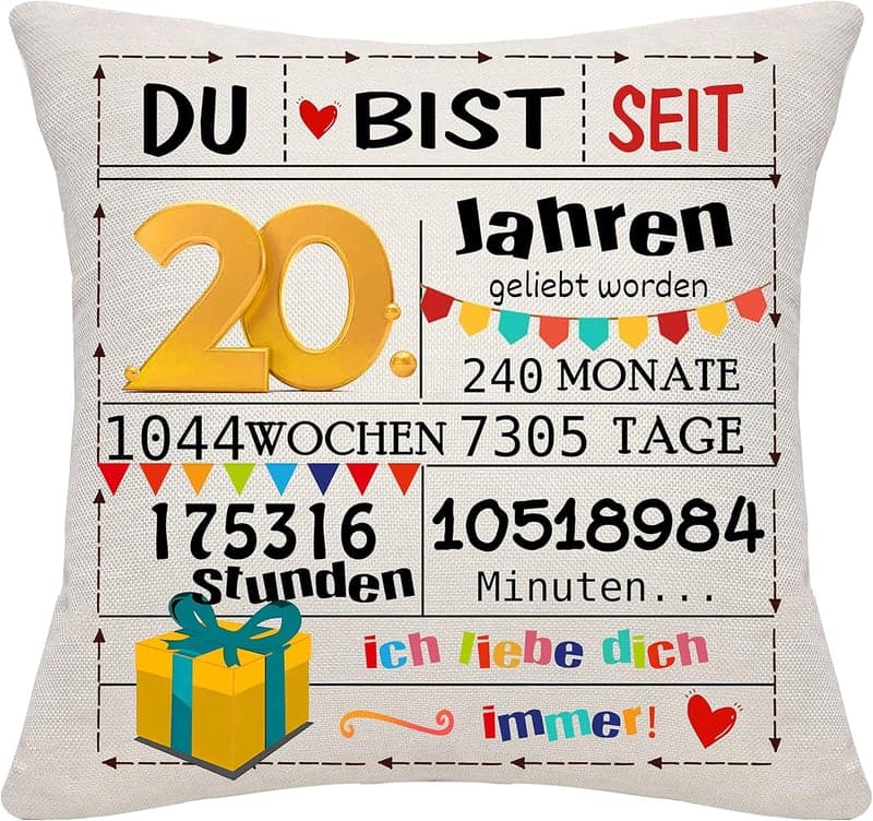 Geburtstagskissenbezüge für Frauen und Männer – Happy Birthday Deko