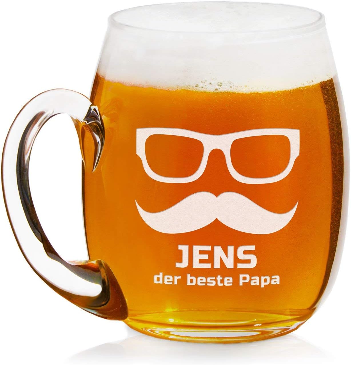 Personalisierter Bierkrug mit Gravur - 500 ml - Geschenk für Männer