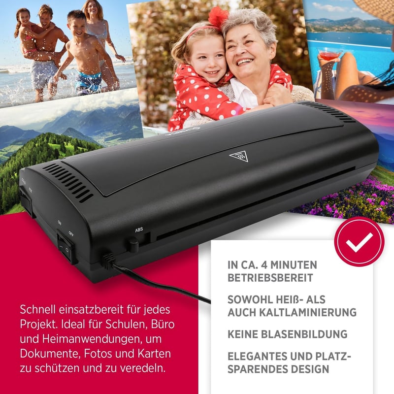 Olympia A230 Laminiergerät 4-in-1 mit Zubehör für A4-Dokumente