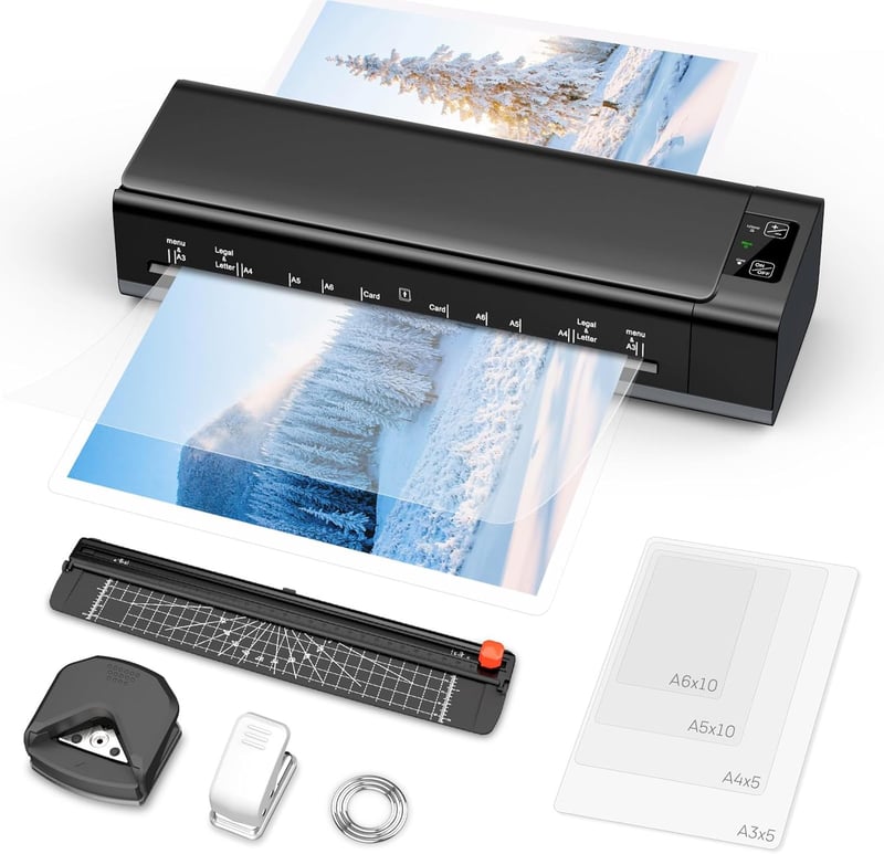 Nigecue 6-in-1 Laminiergerät A3 mit 30 Folien für Heim und Büro