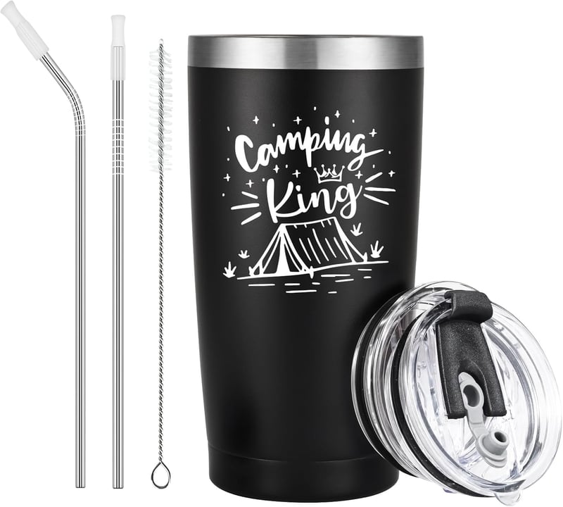 Camping King Edelstahlthermobecher für Männer - 12oz, 350ml