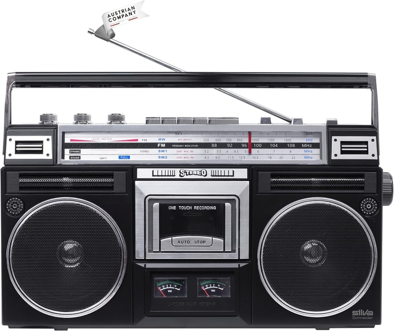 Silva PCR 1980 BT Tragbarer Retro-Kassettenrecorder mit Bluetooth