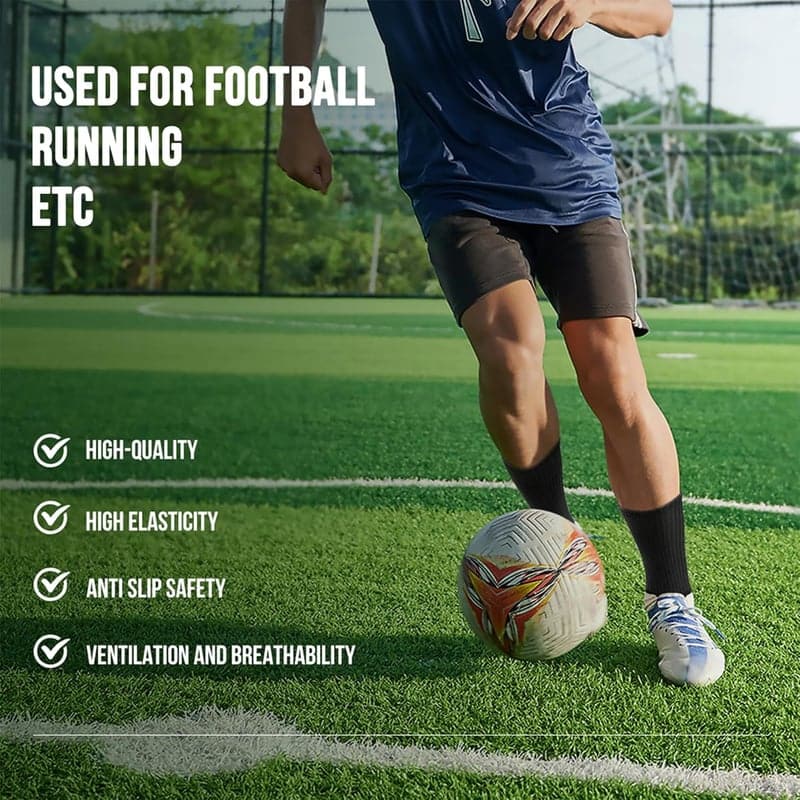 Rutschfeste Fußballsocken für Herren – 2 Paar in verschiedenen Größen