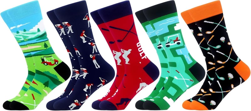 Lustige Bunte Baumwollsocken für Herren - 5 Paar Neuheiten