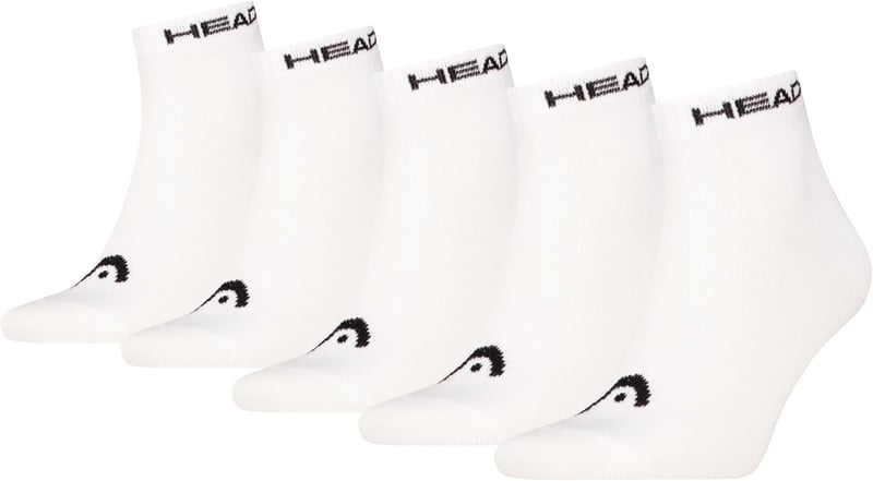 HEAD Unisex Viertelsocken für alle Sportarten (5er Pack)