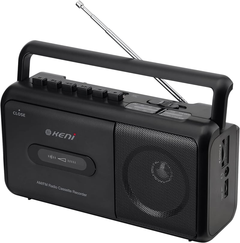 Tragbarer Kassettenplayer Boombox mit AM/FM Radio und Kopfhöreranschluss