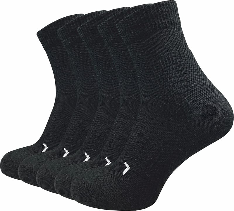 Kompressions-Laufsocken für Herren – 5 Paar, atmungsaktiv und blasenfrei