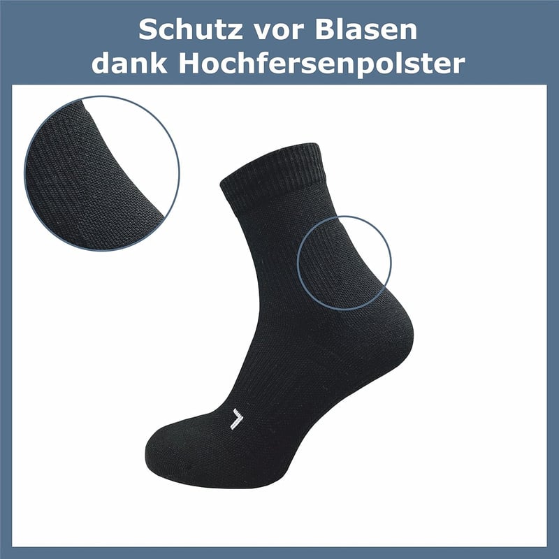 Kompressions-Laufsocken für Herren – 5 Paar, atmungsaktiv und blasenfrei