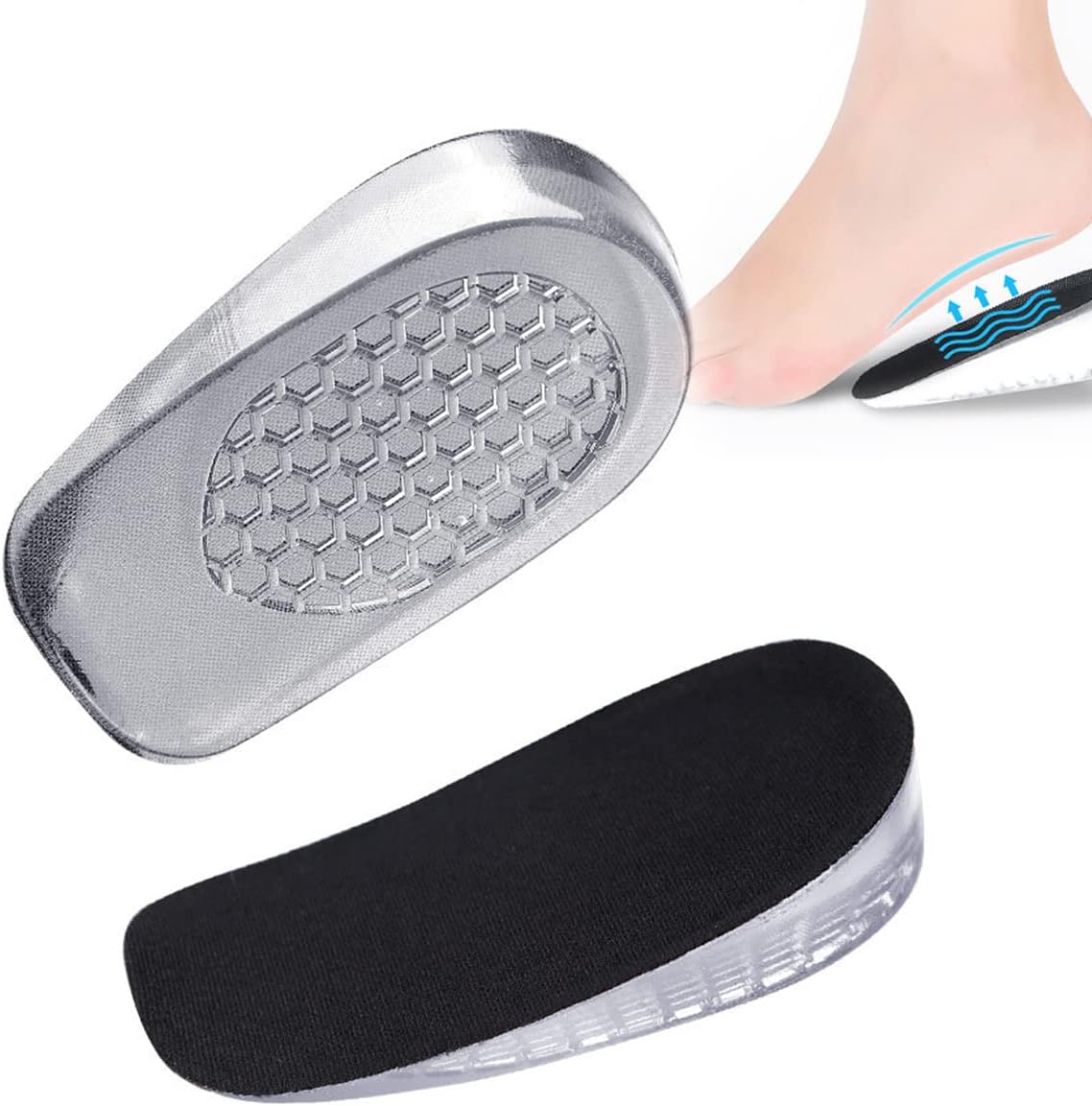 Unsichtbare Schuhlifteinsätze mit 1 cm Erhöhung für Damen und Herren