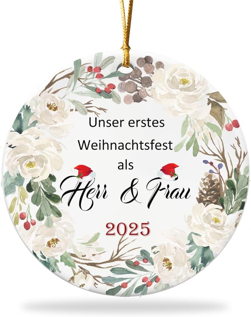 Erstes Weihnachtsfest Ornament für Paare 2025