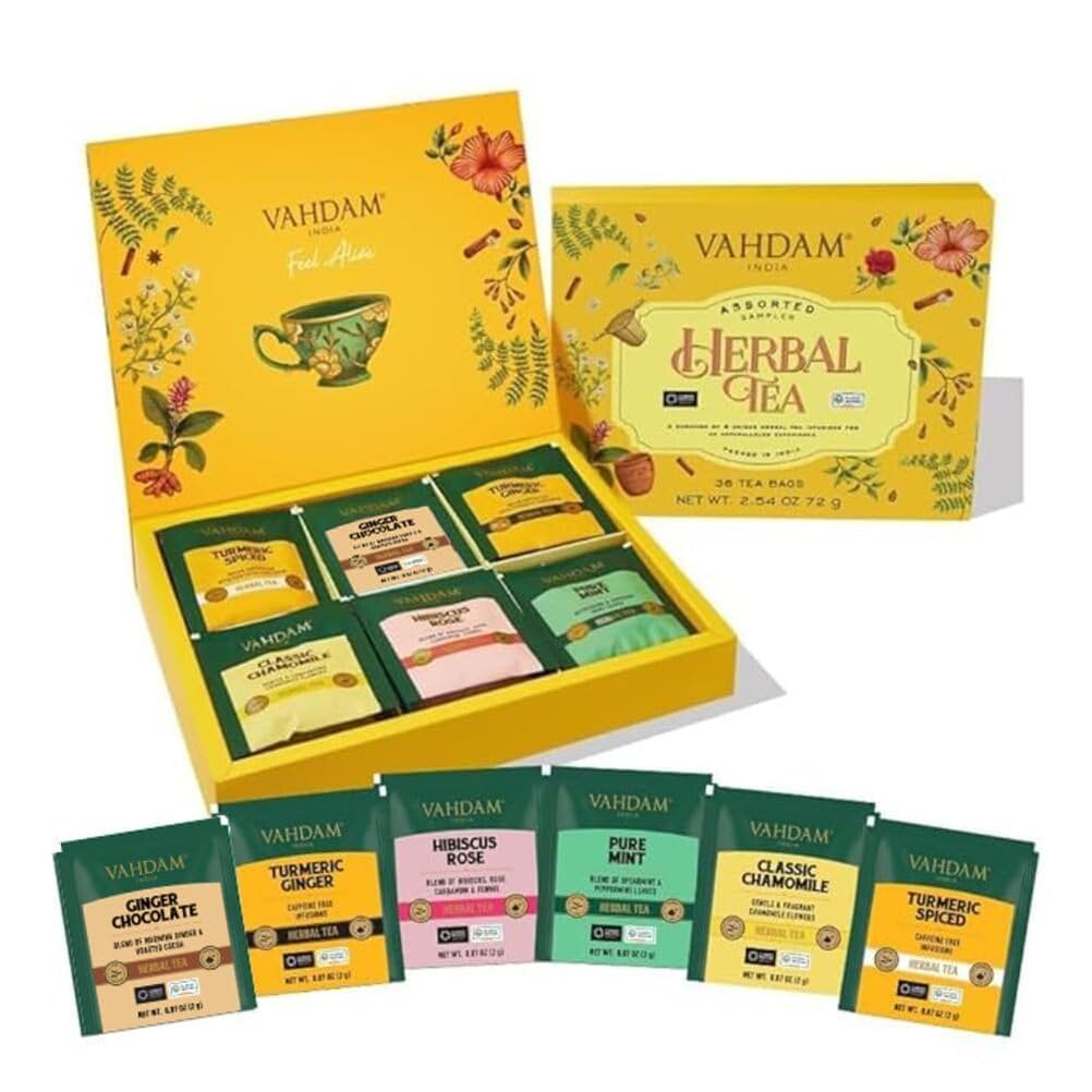 Kräutertee Geschenkset mit 6 Sorten – ideale Geschenke für Paare