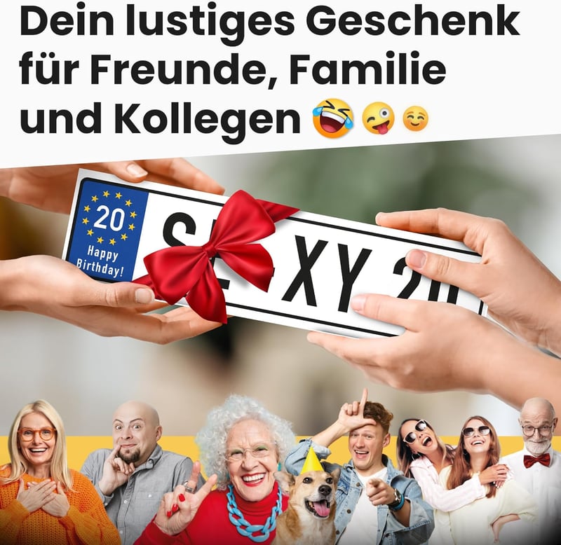 20. Geburtstag Schild - Geschenkidee für coole Geburtstagsdeko