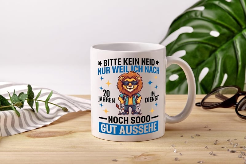 20 Jahre im Dienst | Tasse für Arbeitsjubiläum