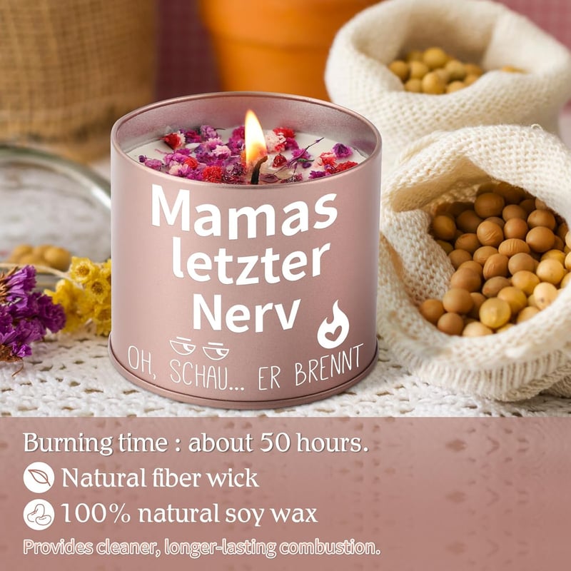 Muttertagsgeschenk: 9OZ Stumpenkerze für Mama