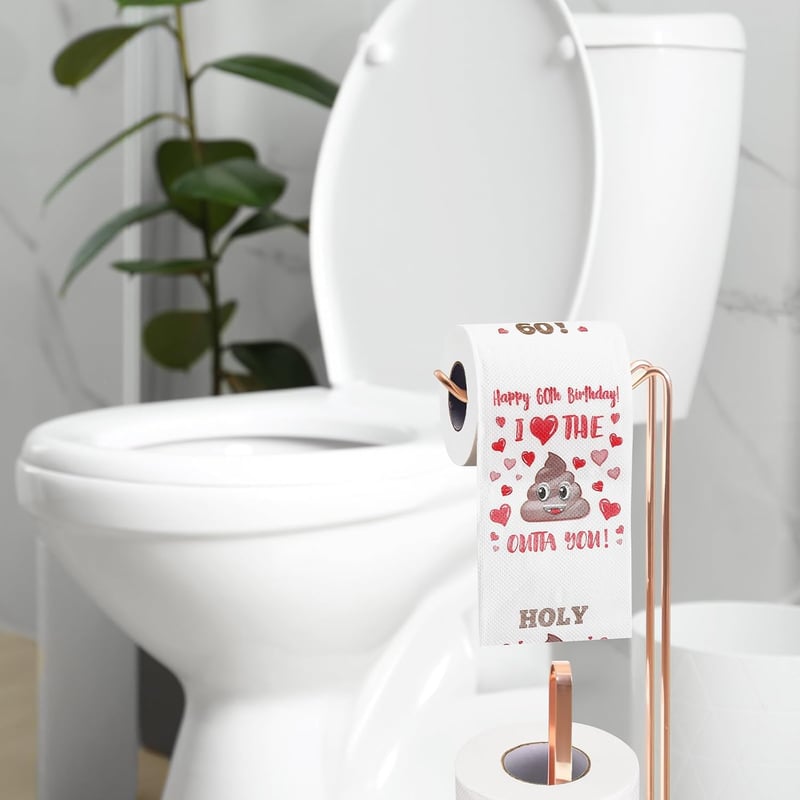 Lustiges Toilettenpapier zum 60. Geburtstag für Männer und Frauen