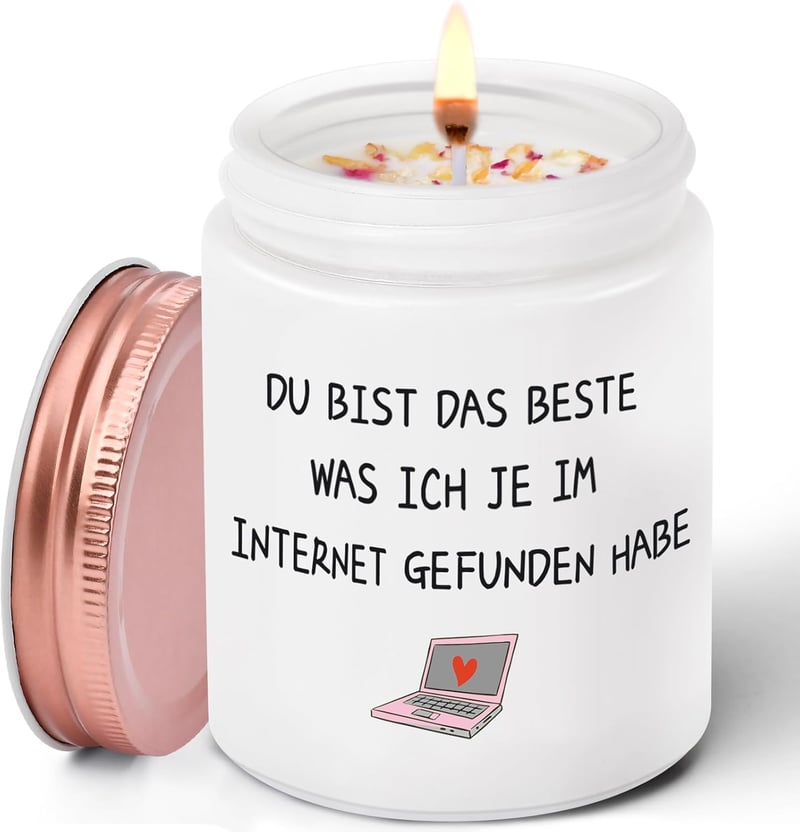 Lavendel Duftkerze 9oz – Valentinstagsgeschenk für Paare