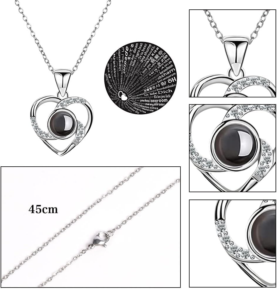 Ewige Rosen Halskette Set – 