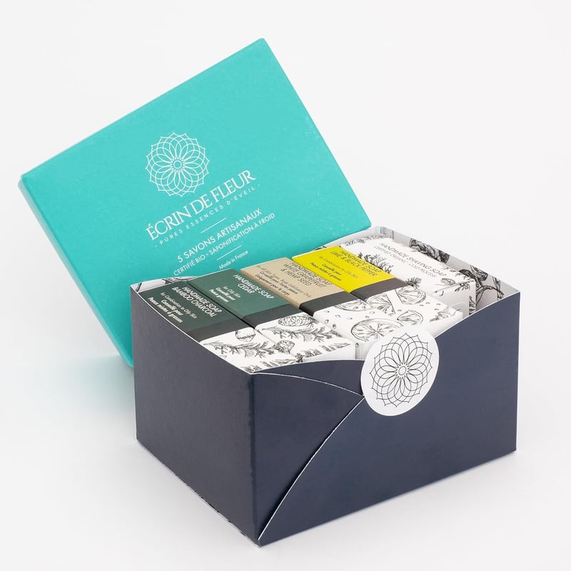 Bio-Seifen Geschenkset für Männer – 5 Sorten kaltgepresst