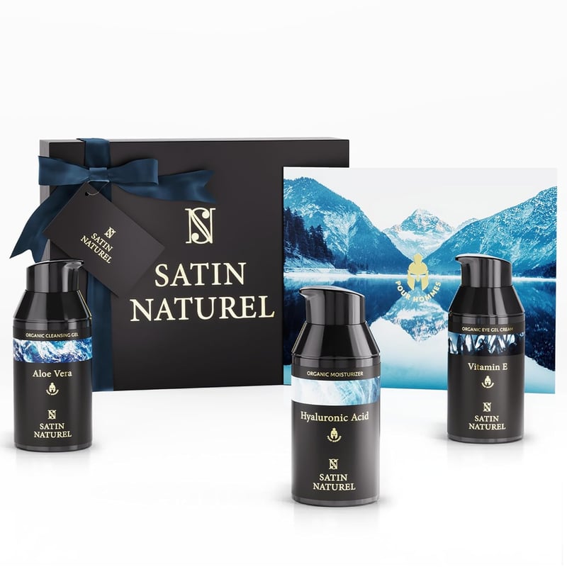 Premium Hautpflege-Set für Männer - Moisturizer, Augencreme, Reinigung