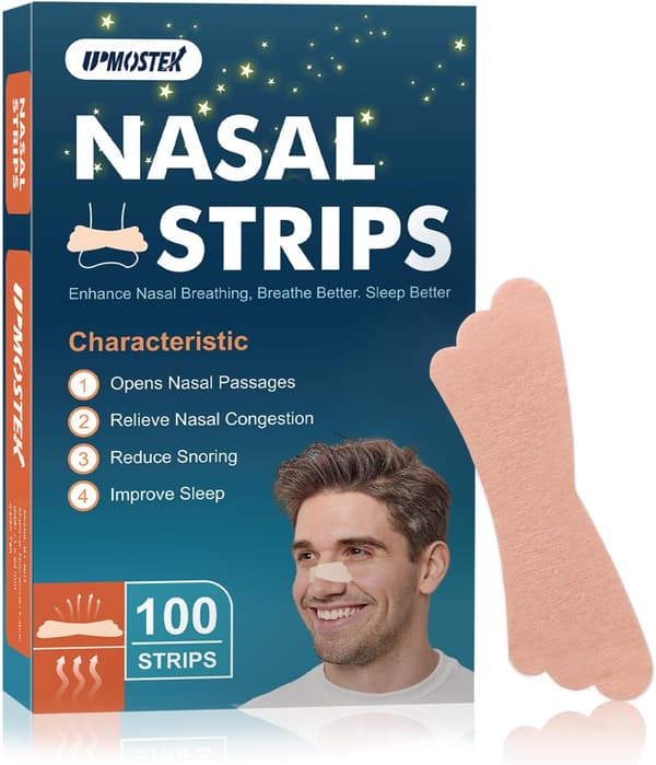 100 Nasenstrips gegen Schnarchen für besseren Schlaf - Größe L