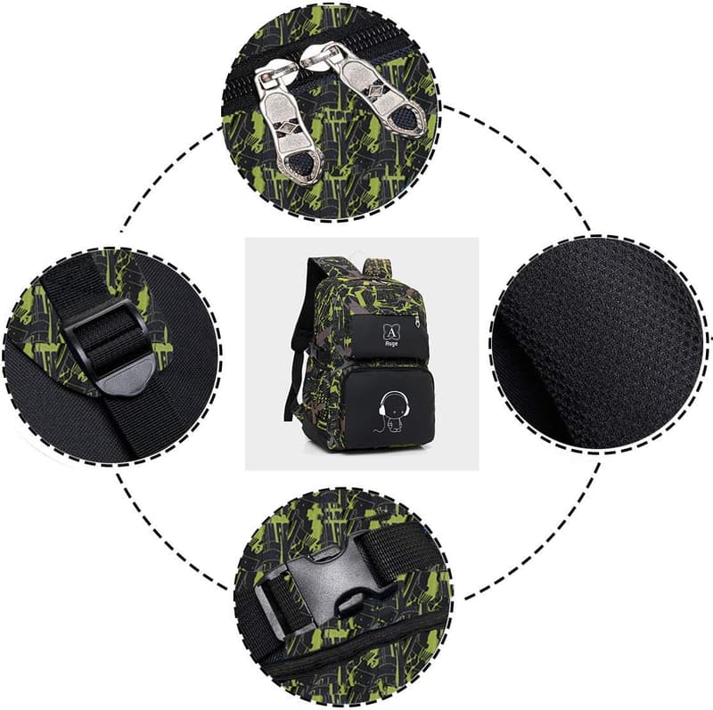 Coole wasserdichte Schultasche für Jungen und Mädchen mit reflektierenden Details