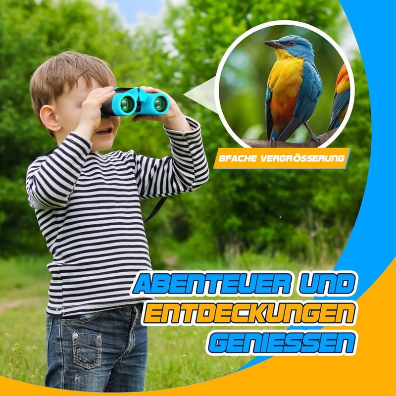 Ostergeschenk: 8x21 Mini-Fernglas für Kinder ab 3 Jahren