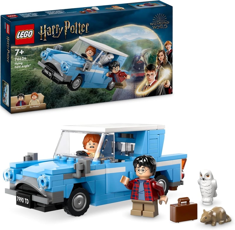 LEGO Harry Potter Fliegender Ford Anglia mit 2 Mini-Figuren, 7+