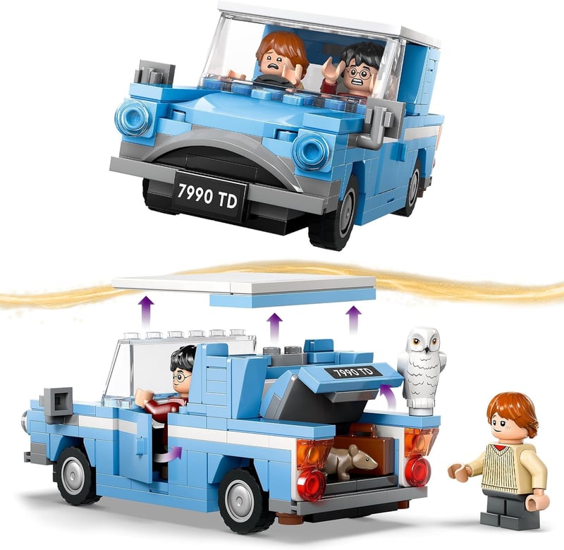 LEGO Harry Potter Fliegender Ford Anglia mit 2 Mini-Figuren, 7+