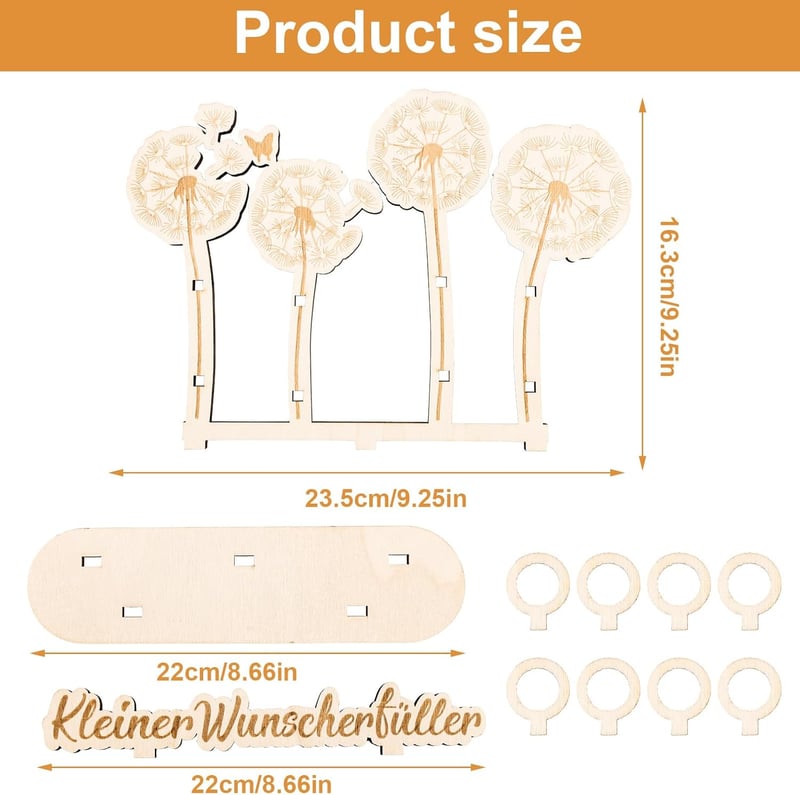 Personalisierte Pusteblume Geldgeschenkverpackung für Geburtstage