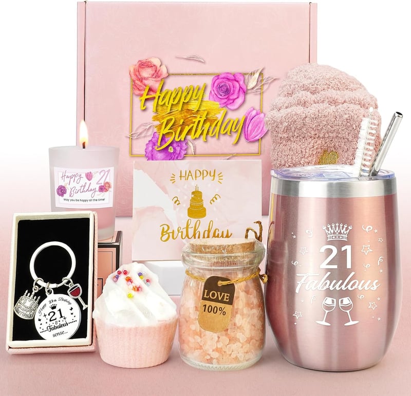 21. Geburtstagsgeschenkset für Frauen, lustige Geschenkidee