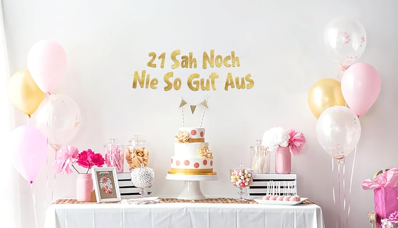 Lustiges 21. Geburtstagsbanner für unvergessliche Feiern