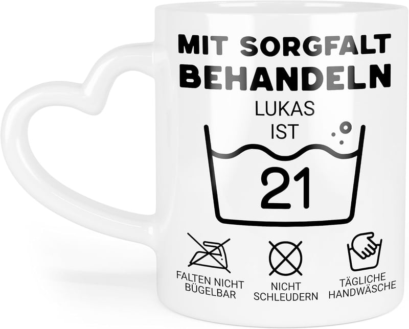 Personalisierte Tasse zum 18. Geburtstag für Paare