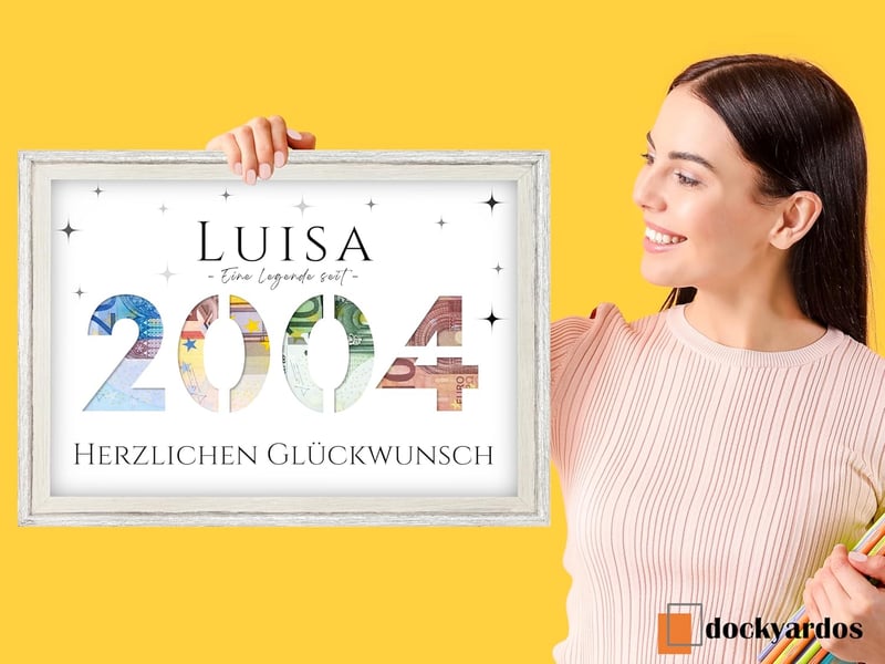 Personalisierbares Geldgeschenk zum 21. Geburtstag für alle
